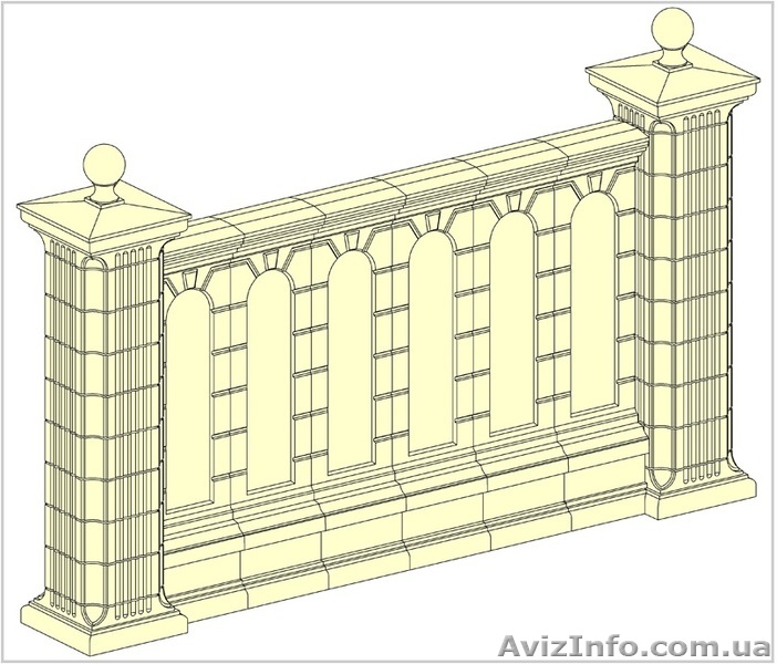 Межколонные секции, забор Житомир - <ro>Изображение</ro><ru>Изображение</ru> #1, <ru>Объявление</ru> #708770