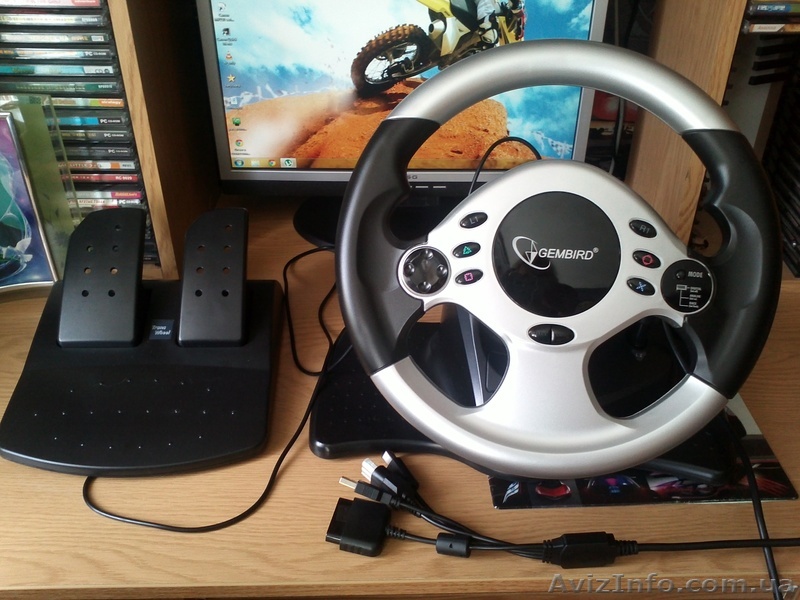 Продам игровой руль с педалями(4-в-1).Новый.400 грн.Торг.(096)3523113 .Ирина. - <ro>Изображение</ro><ru>Изображение</ru> #1, <ru>Объявление</ru> #894097