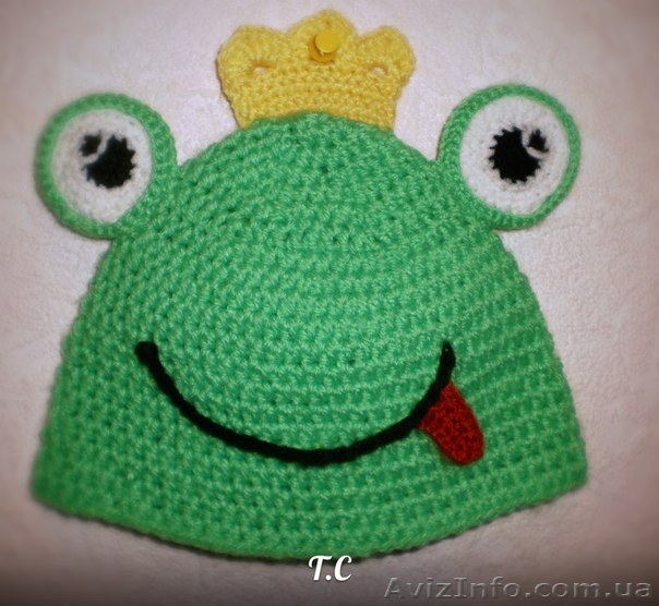 Детская шапочка "Лягушка" - <ro>Изображение</ro><ru>Изображение</ru> #1, <ru>Объявление</ru> #974746
