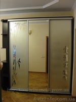 Шкафы-купе на заказ пескоструй, зеркало - <ro>Изображение</ro><ru>Изображение</ru> #3, <ru>Объявление</ru> #51992