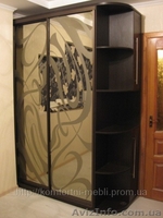 Шкафы-купе на заказ пескоструй, зеркало - <ro>Изображение</ro><ru>Изображение</ru> #2, <ru>Объявление</ru> #51992