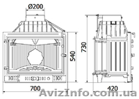 Каминная топка Kaw-Met W4 12 кВт - <ro>Изображение</ro><ru>Изображение</ru> #2, <ru>Объявление</ru> #854125