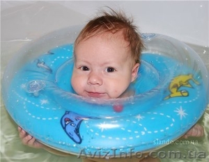 Продам новый надувной круг-воротник на шею для купания младенцев - <ro>Изображение</ro><ru>Изображение</ru> #4, <ru>Объявление</ru> #125775
