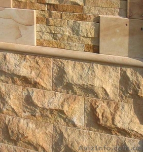 Песчаник Винницкий Ямпольский брусчатка, плитка(лапша)