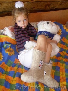 купити валянки дитячі,  купить детские валенки,  теплая обувь войлочная для дома