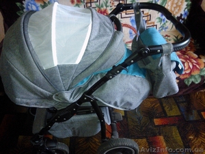 Льняная детская коляска Adamex Enduro 2 в 1, б/у - 10 месяцев - <ro>Изображение</ro><ru>Изображение</ru> #5, <ru>Объявление</ru> #1082419