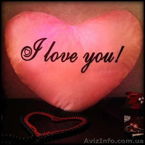 Эксклюзивные декоративные подушки в форме сердца с надписью I love You - <ro>Изображение</ro><ru>Изображение</ru> #2, <ru>Объявление</ru> #1288731