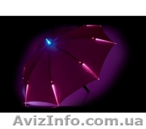 Светящийся зонт с подсветкой ребер, зонт гаджет, оригинальный зонт. - <ro>Изображение</ro><ru>Изображение</ru> #3, <ru>Объявление</ru> #1288722