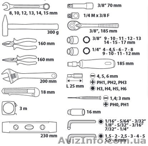 Набор инструментов в каждый дом 135 ед Topex 38D215 - <ro>Изображение</ro><ru>Изображение</ru> #1, <ru>Объявление</ru> #1319502