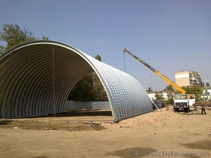 ангары,  ангары бескаркасные,  склады