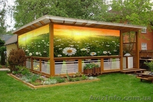 Декор ландшафтный дизайн фотосетка беседок забор паокан огорожа по Украине 