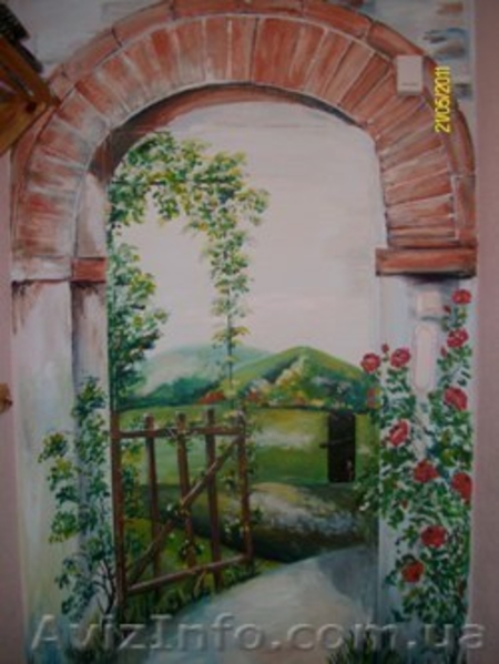 настенная роспись,роспись потолка,роспись одежды,роспись сумок,роспись вещей - <ro>Изображение</ro><ru>Изображение</ru> #4, <ru>Объявление</ru> #358312