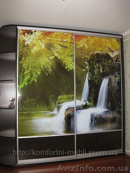 Шкафы-купе на заказ пескоструй, зеркало - <ro>Изображение</ro><ru>Изображение</ru> #1, <ru>Объявление</ru> #51992