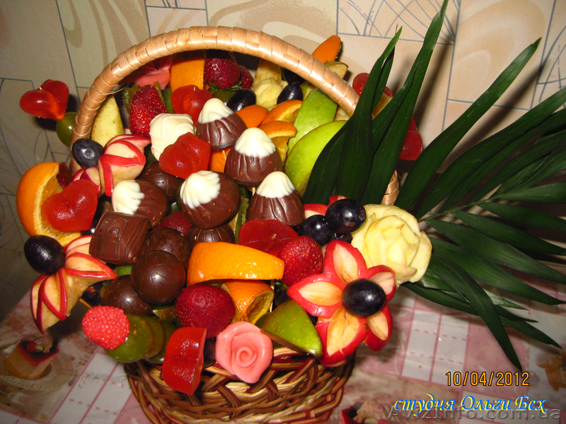 Изготовление праздничных фруктовых корзин с элементами карвинга - <ro>Изображение</ro><ru>Изображение</ru> #3, <ru>Объявление</ru> #565060