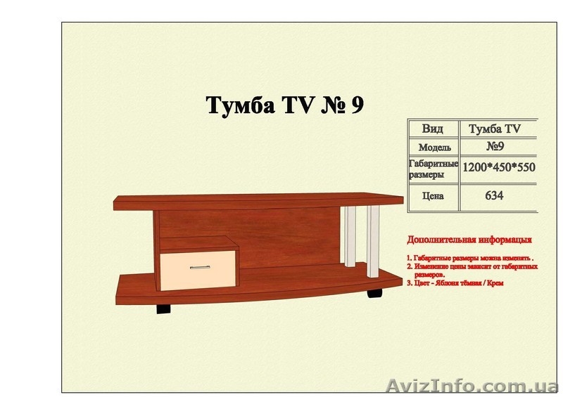 Изготовление тумб под ТВ. - <ro>Изображение</ro><ru>Изображение</ru> #7, <ru>Объявление</ru> #627221