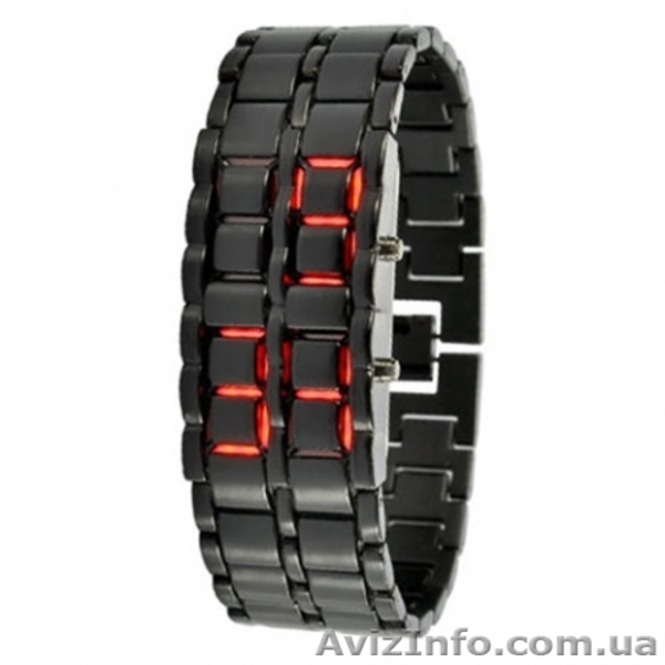 Led часы самурай, led watch самурай, светодиодные часы самурай, часы - <ro>Изображение</ro><ru>Изображение</ru> #1, <ru>Объявление</ru> #1288717