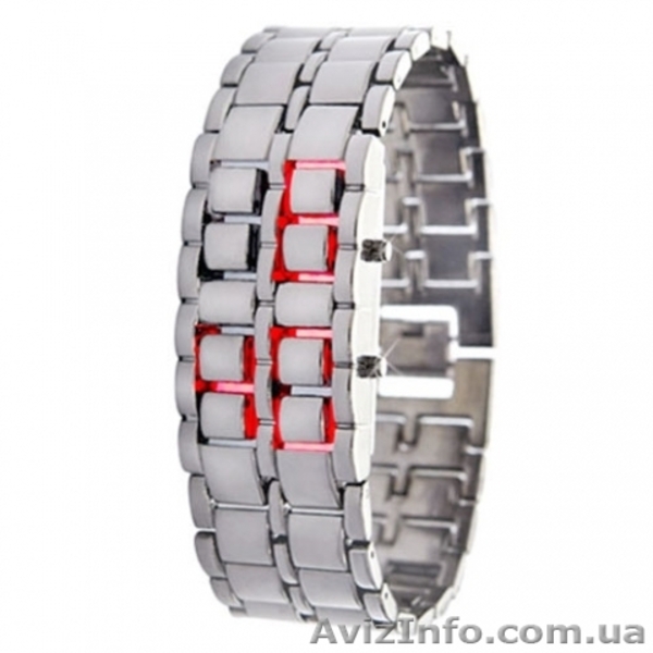 Led часы самурай, led watch самурай, светодиодные часы самурай, часы - <ro>Изображение</ro><ru>Изображение</ru> #2, <ru>Объявление</ru> #1288717