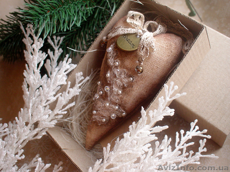 Текстильное сердце - подвеска. Декор. Подарок. - <ro>Изображение</ro><ru>Изображение</ru> #1, <ru>Объявление</ru> #1366278