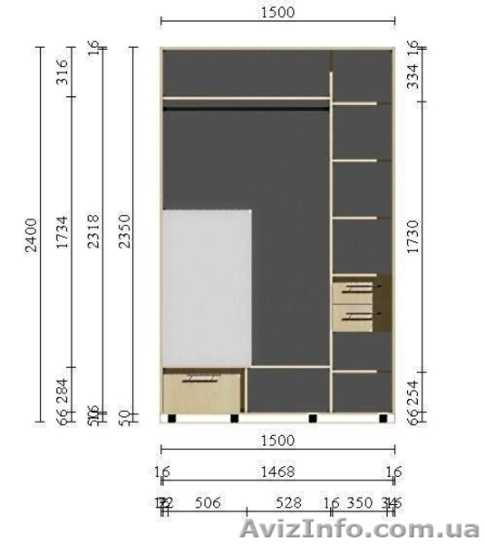 Шкаф-купе от производителя - <ro>Изображение</ro><ru>Изображение</ru> #4, <ru>Объявление</ru> #1504051