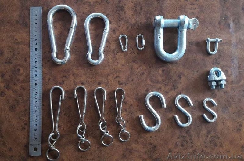 Трос стальной оцинкованный.Карабин.Зажим для троса.Цепь оцинкованная. - <ro>Изображение</ro><ru>Изображение</ru> #1, <ru>Объявление</ru> #1573137