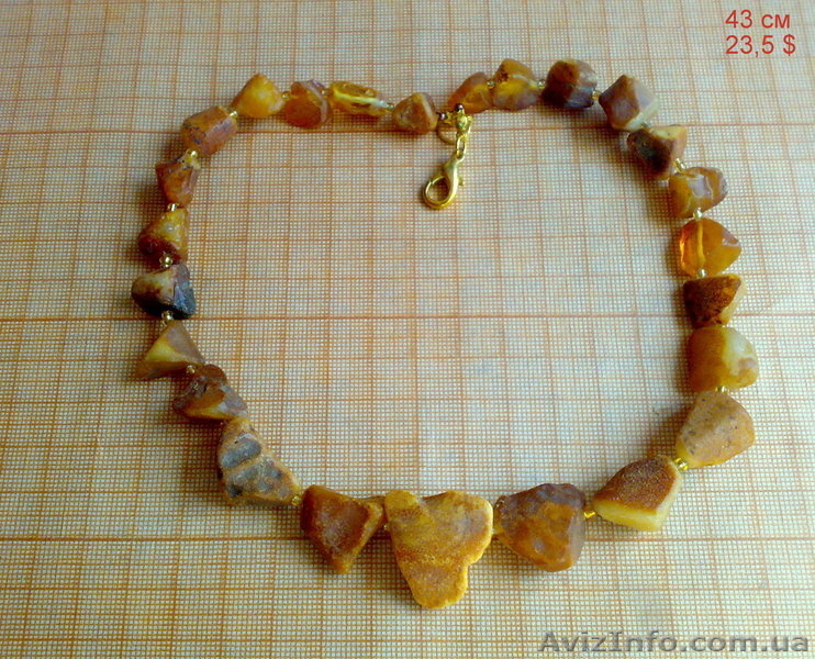 Оригинальные лечебные бусы-колье из необработанного янтаря. - <ro>Изображение</ro><ru>Изображение</ru> #9, <ru>Объявление</ru> #934453