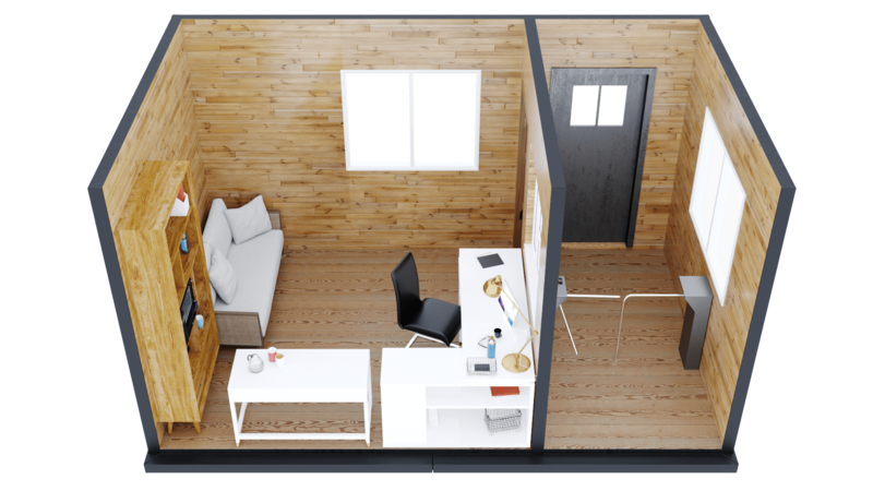 Пост охраны. Бытовки, вагончики под заказ (модель hb-po-md5) - <ro>Изображение</ro><ru>Изображение</ru> #4, <ru>Объявление</ru> #1679008